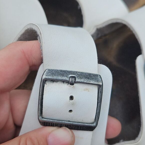 Birkenstock Arizona White Sandals Size 44 | Open Footprint | Cork Wear - Picture 7 of 8